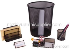 5pcs Mesh Metal Desk Set