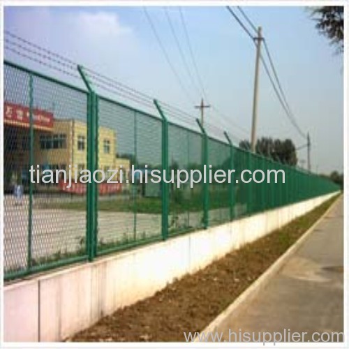 galvanized expanded metal fence