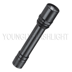 1W super LED mini portable metallic black flashlight