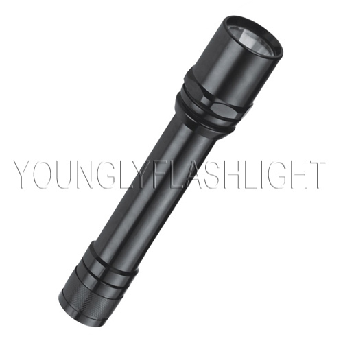1W super LED mini portable metallic black flashlight