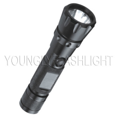 1W LED metallic portable black flashlights