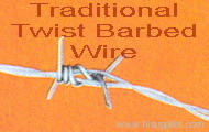 traditional twist barbed wire