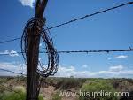 barbed wire fencing