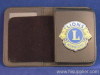 Leather Badge Holder Case/ Police Badge Holder Wallet Neck Wallet