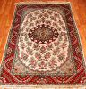 Persian Silk Rug/Carpet : 200 Lines Silk Rug