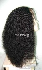 Tight curly 18 inch color 1B# Full lace wig ,baby hair