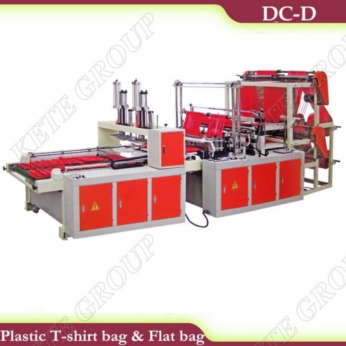 DC-D Model Automatic Four Line Double-layer T-shirt Bag Making Machine