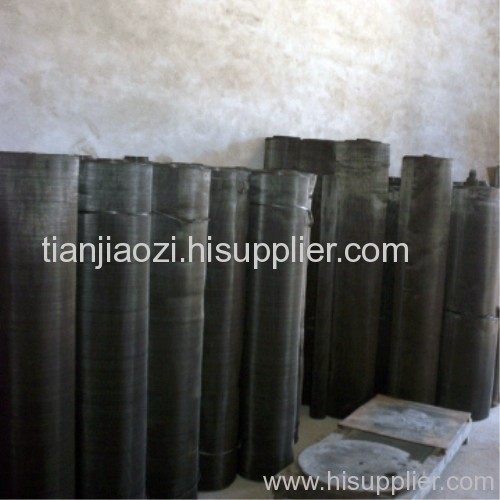 plain woven black wire cloth