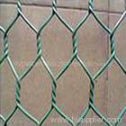 green hexagonal mesh