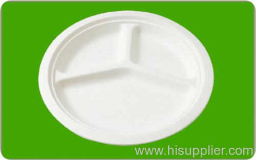 100% biodegradable bagasse party ware round plate