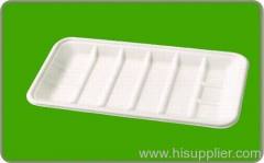 Single use compostable sugarcane tray fish tray