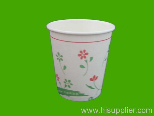 Disposable paper pulp cup