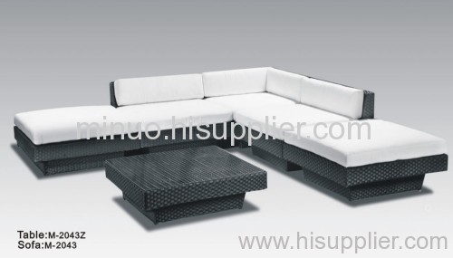 PE rattan sofa set