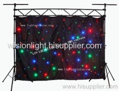 LED star cloth/LED star curtain/LED Horizon DMX curtain(LUV-LHC406), LED stage lighting