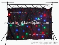 LED star curtain/ LED star cloth/LED Horizon DMX curtain(LUV-LHC308 ),LED stage lighting