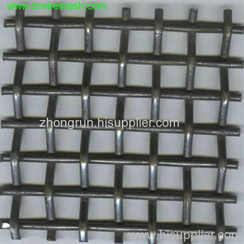 Crimped wire mesh of black wire