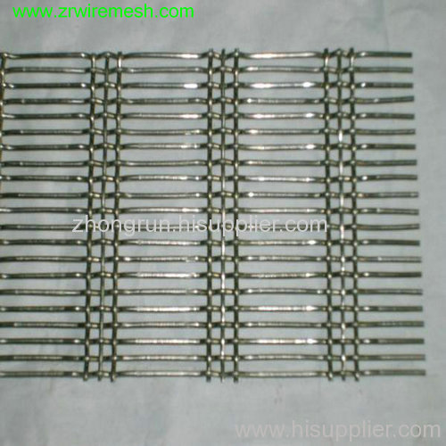 PVC coated crimped wire mesh fence