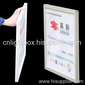 Slim light box--single sided snap frame light box