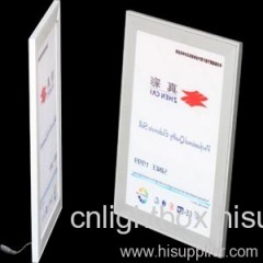 Slim light box--single sided snap frame light box