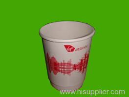 Disposable paper pulp double layer cup