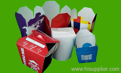 Disposable paper pulp noodle box