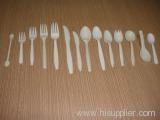 Disposable biodegradable corn starch cutlery