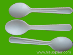 Biodegradable corn starch flatware disposable spoon