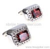 2011 Fashion Red Crystal Cufflinks