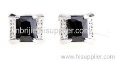 Black Crystal Cufflinks