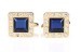 Golden Crystal Cufflinks