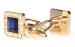 Golden Crystal Cufflinks