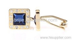 Golden Crystal Cufflinks