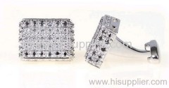 Fashion White Crystal Cufflinks
