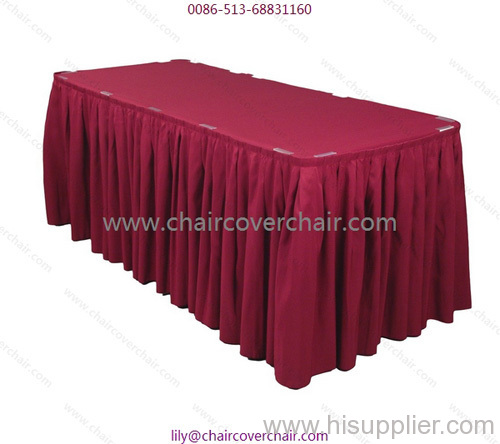 Polyester table ckirt
