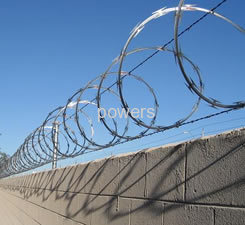 beeline razor barbed wire fence