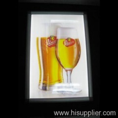 Slim light box--single sided snap frame light box