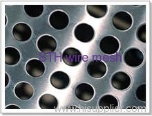 Perforated round hole metal