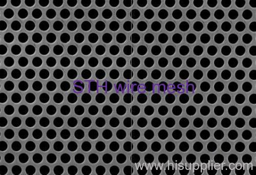 Perforated round hole metal