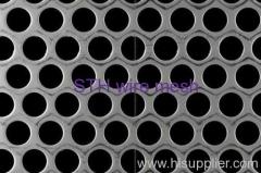 Perforated round hole metal