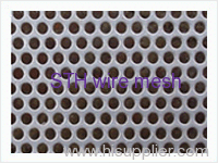 Perforated round hole metal