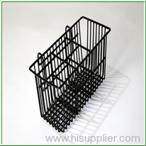 Black Plastic Coated Cutlery Drainer