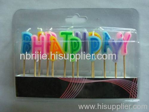 Promotion Birthday Letter Candle