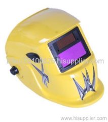 solar auto-darkening welding helmet