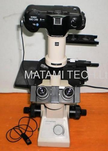 OLYMPUS CK2 INVERTER TRINOCULAR MICROSCOPE W/CAMERA