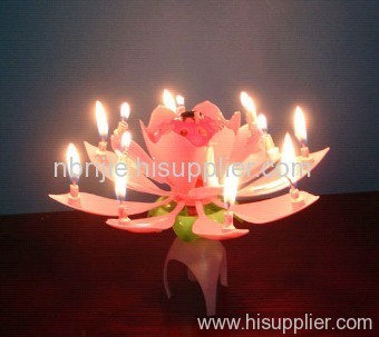 Lotus Musical Birthday Candle