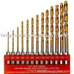 13pcs HSS Twist Drill Bit Sets