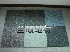 Rubber color granules floor