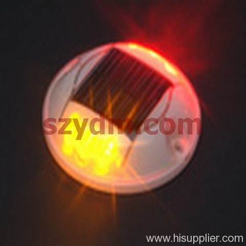 Plastic Solarlite Road Stud Marker- Pearl Solar Stud