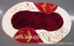 red bath mat