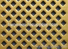 Copper perforated metal sheets